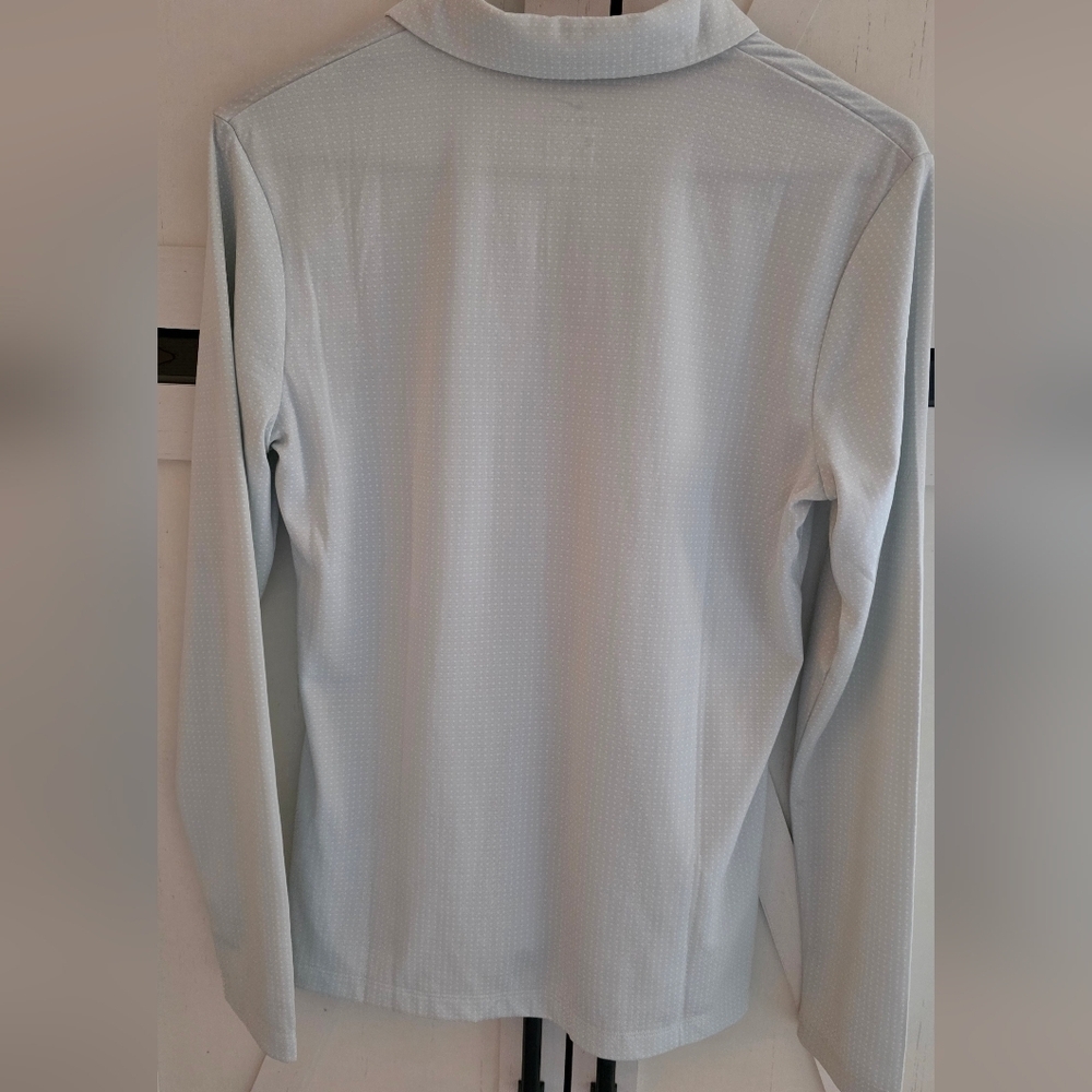 Nike Women's Light Gray Long Sleeve Tee - Picture 5 of 5